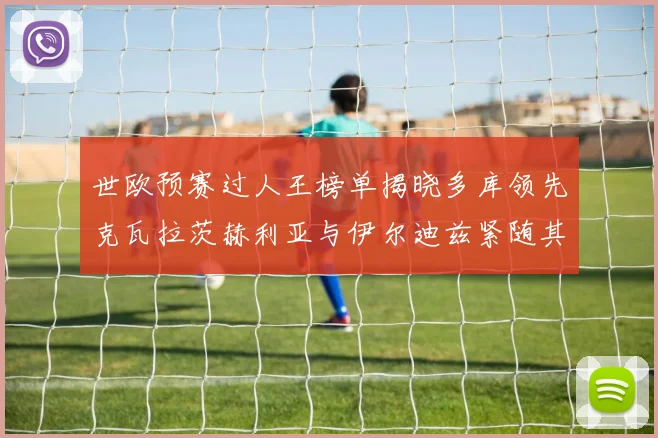 世欧预赛过人王榜单揭晓多库领先克瓦拉茨赫利亚与伊尔迪兹紧随其后